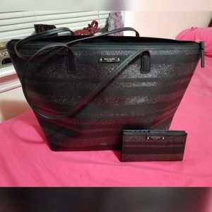 KS Glitter Tote & Wallet Set